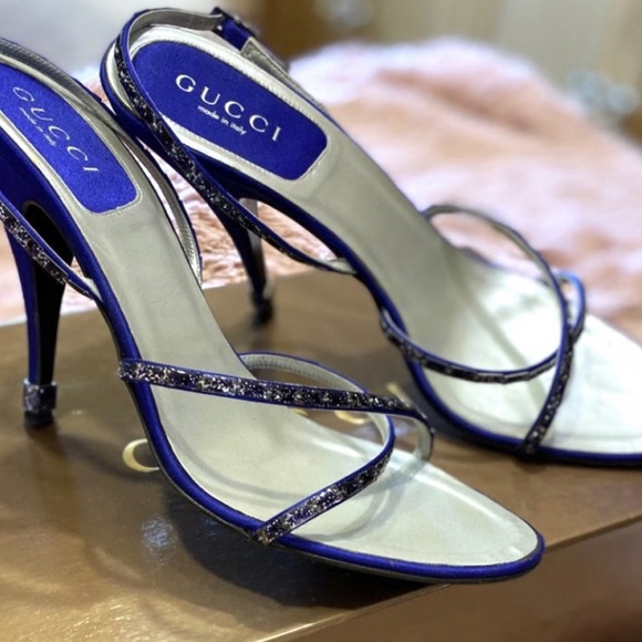 Gucci Navy Slingback Sandal - Picture 5 of 5
